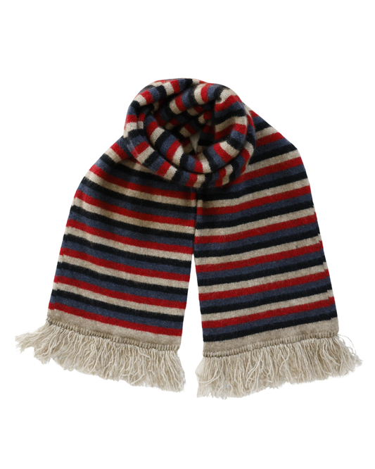 Scarf Possum Merino Stripe Natural