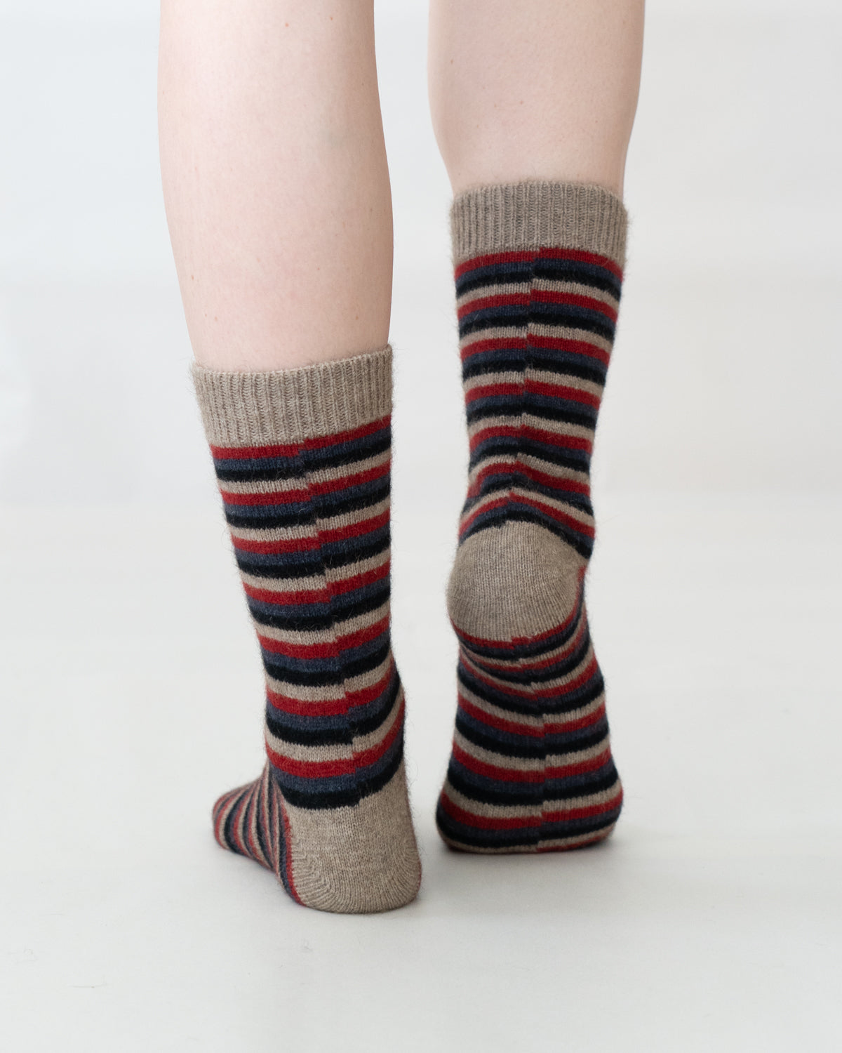 Sock Possum Merino Stripe Natural