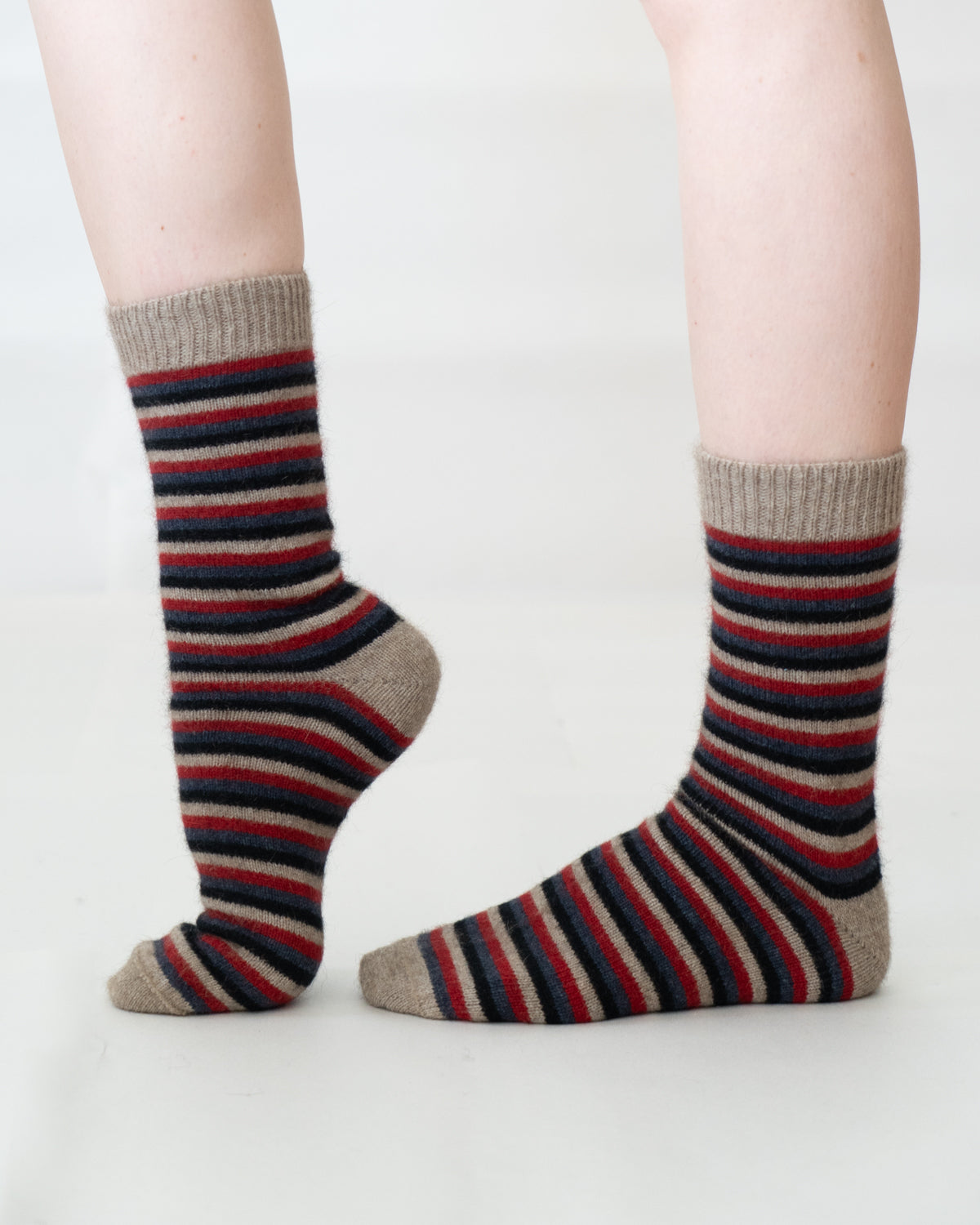 Sock Possum Merino Stripe Natural