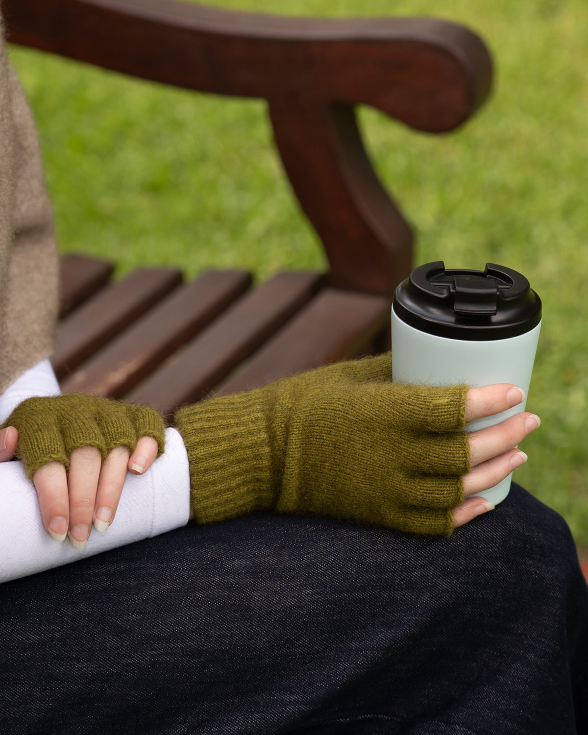 Gloves Fingerless Possum Merino