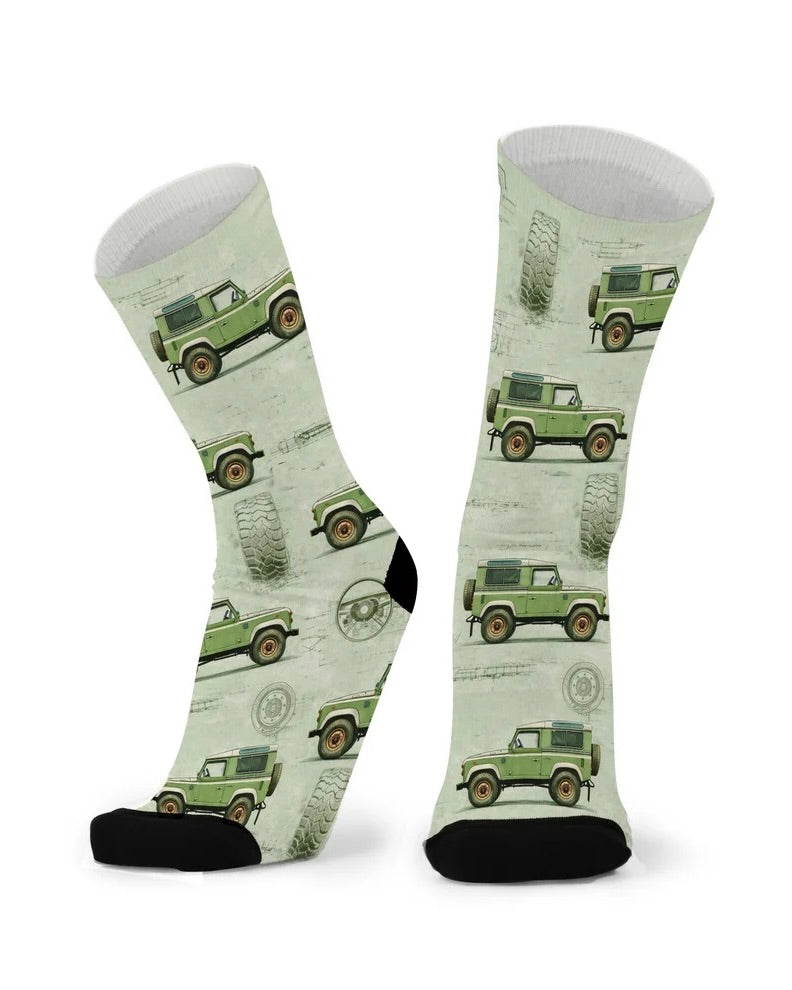 Socks Bamboo Pattern Unisex Larger & Wider
