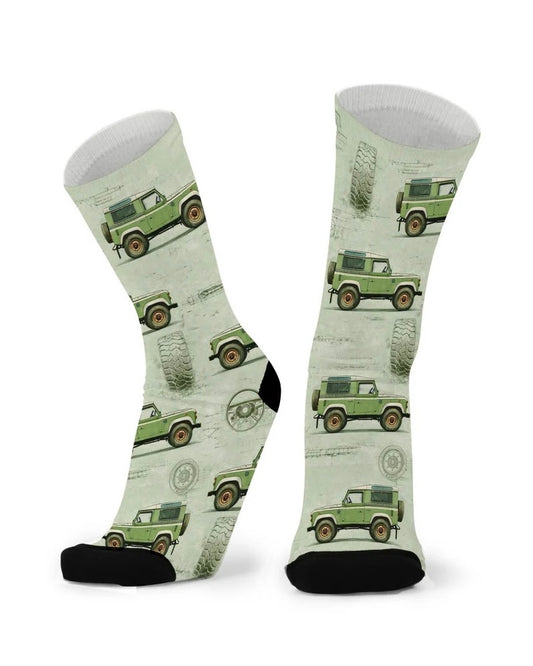 Socks Bamboo Pattern Unisex Larger & Wider