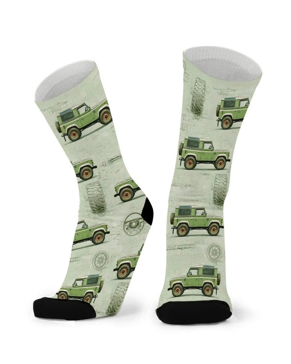 Socks Bamboo Pattern Unisex Larger & Wider