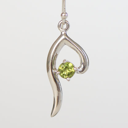 Peridot Silver Earrings
