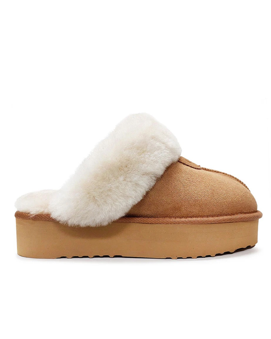 UGG Platform Scuffs Chestnut