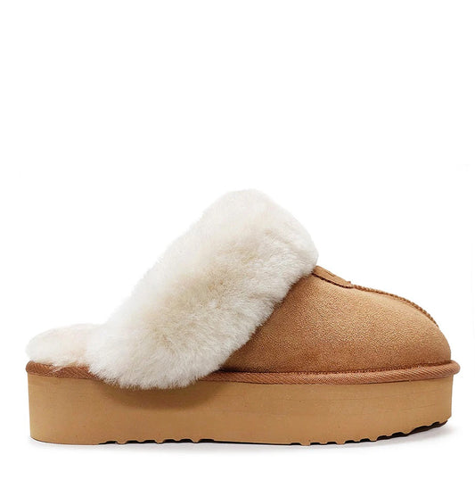 UGG Platform Scuffs Chestnut