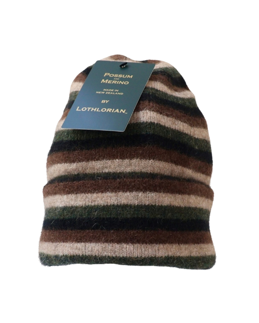 Beanie Possum Merino Stripe