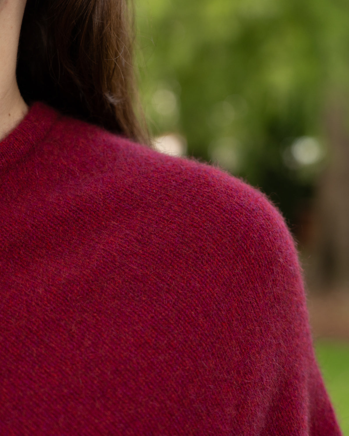 Poncho Possum Merino Classic Raspberry