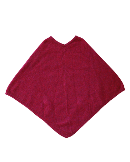 Poncho Possum Merino Classic Raspberry