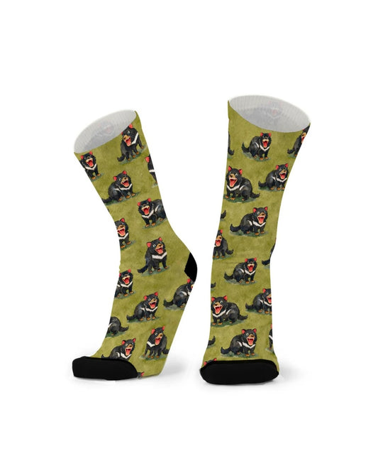 Socks Bamboo Pattern Unisex Larger & Wider