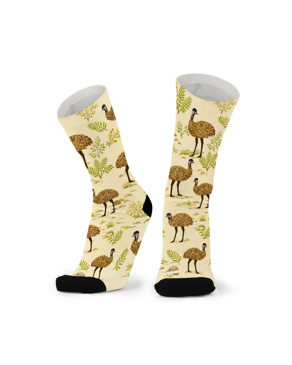 Socks Bamboo Pattern Unisex Larger & Wider