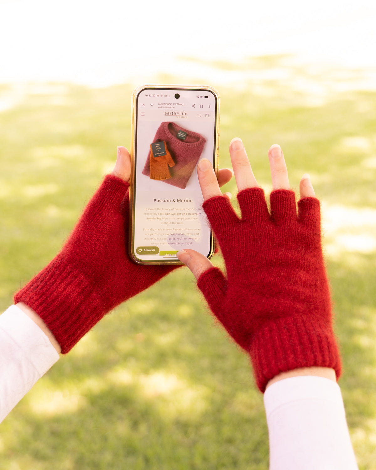 handschuhe merino-possum Gloves Fingerless Possum Merino | Socks & Gloves