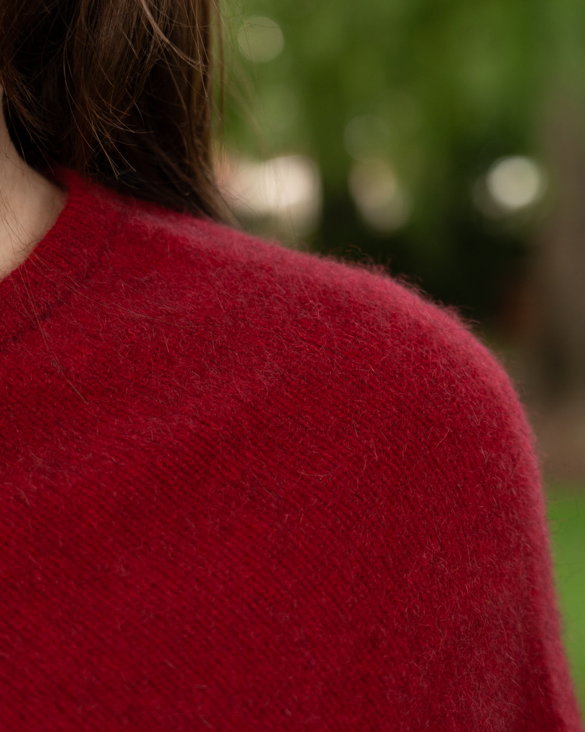 Poncho Possum Merino Classic Red