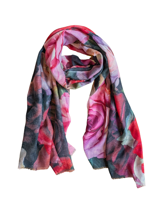 Fine Merino Printed Scarf
