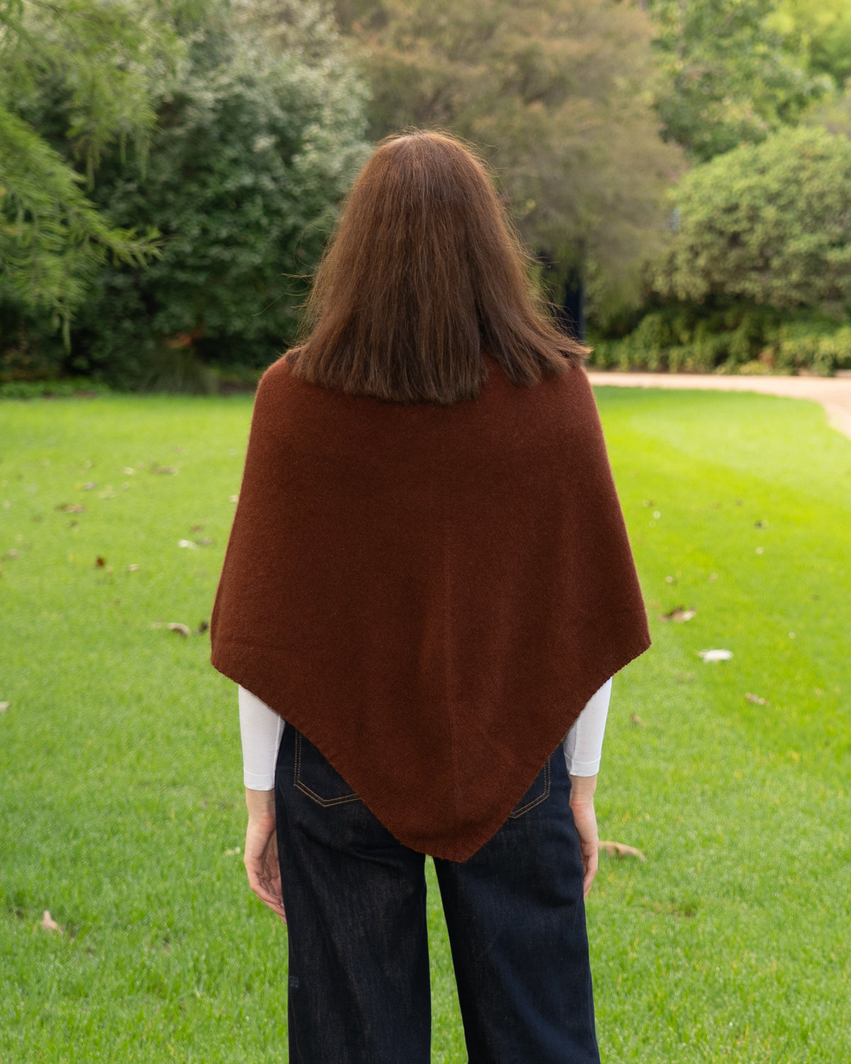 Poncho Possum Merino Classic Russet