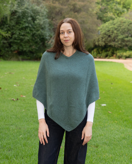 Poncho Possum Merino Classic Sage