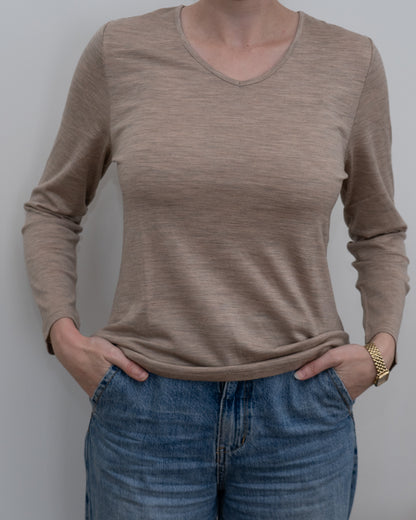 Women's Merino V-Neck Top