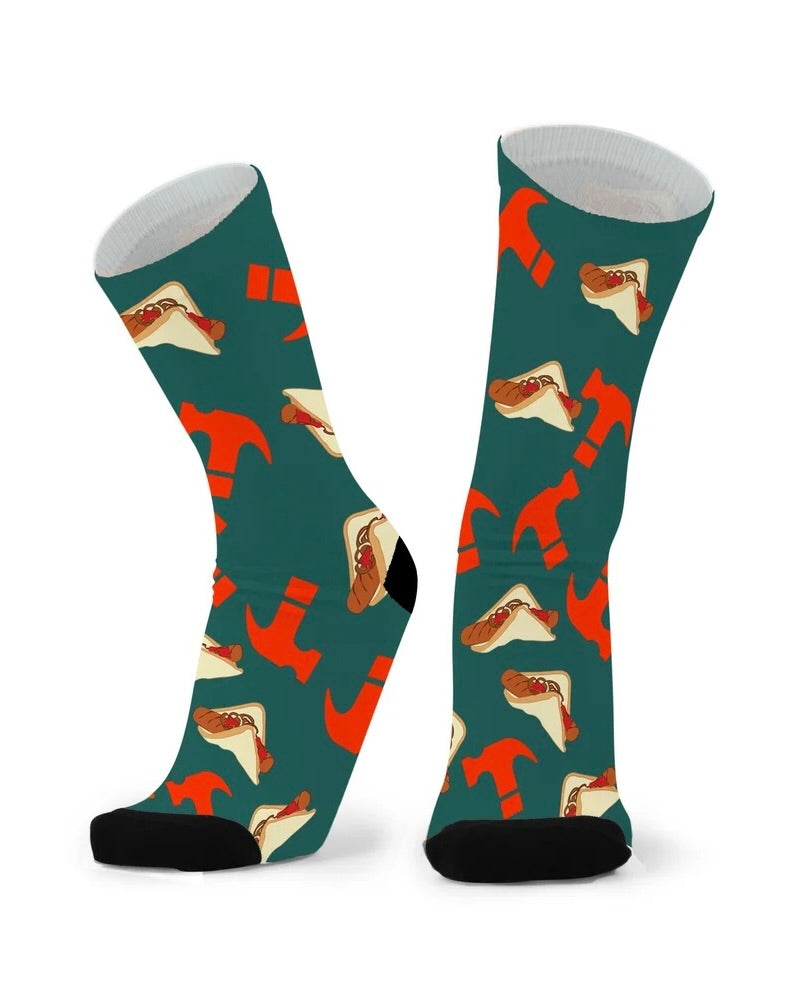 Socks Bamboo Pattern Unisex Larger & Wider