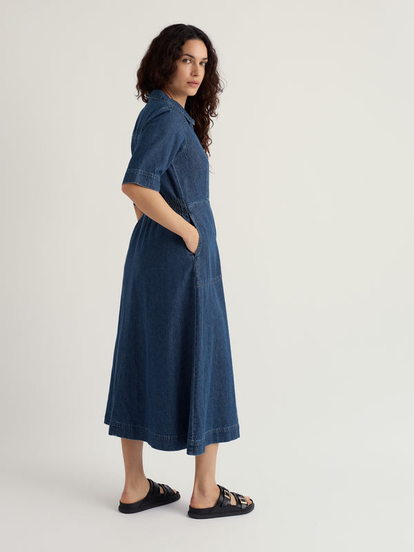 Gwenter Denim Midi Dress