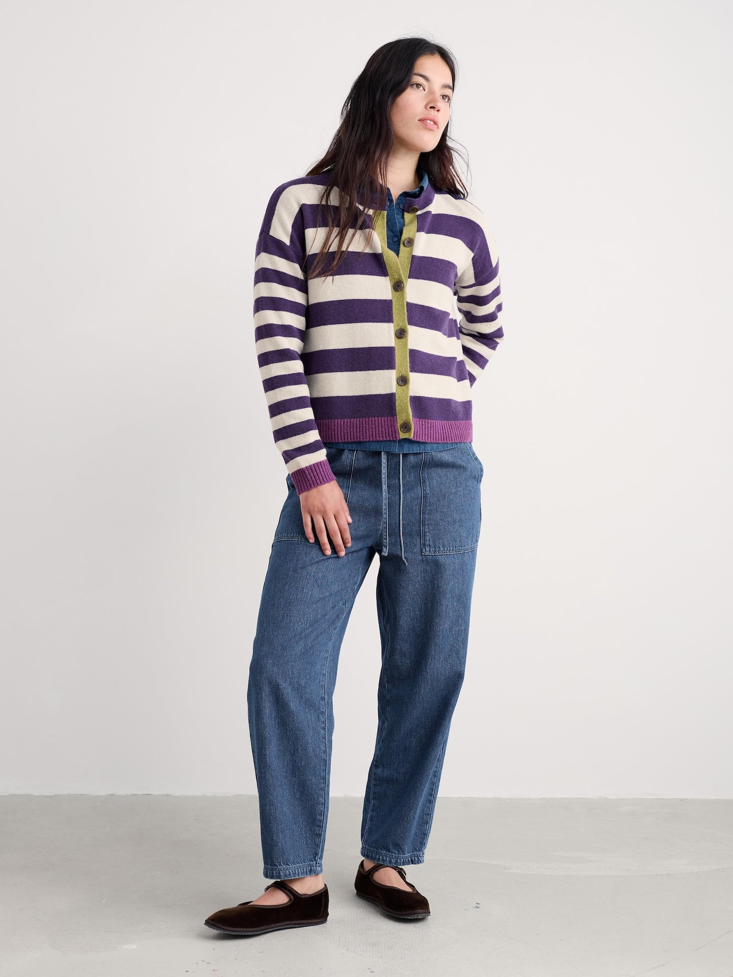 Pinwell Striped Cardigan