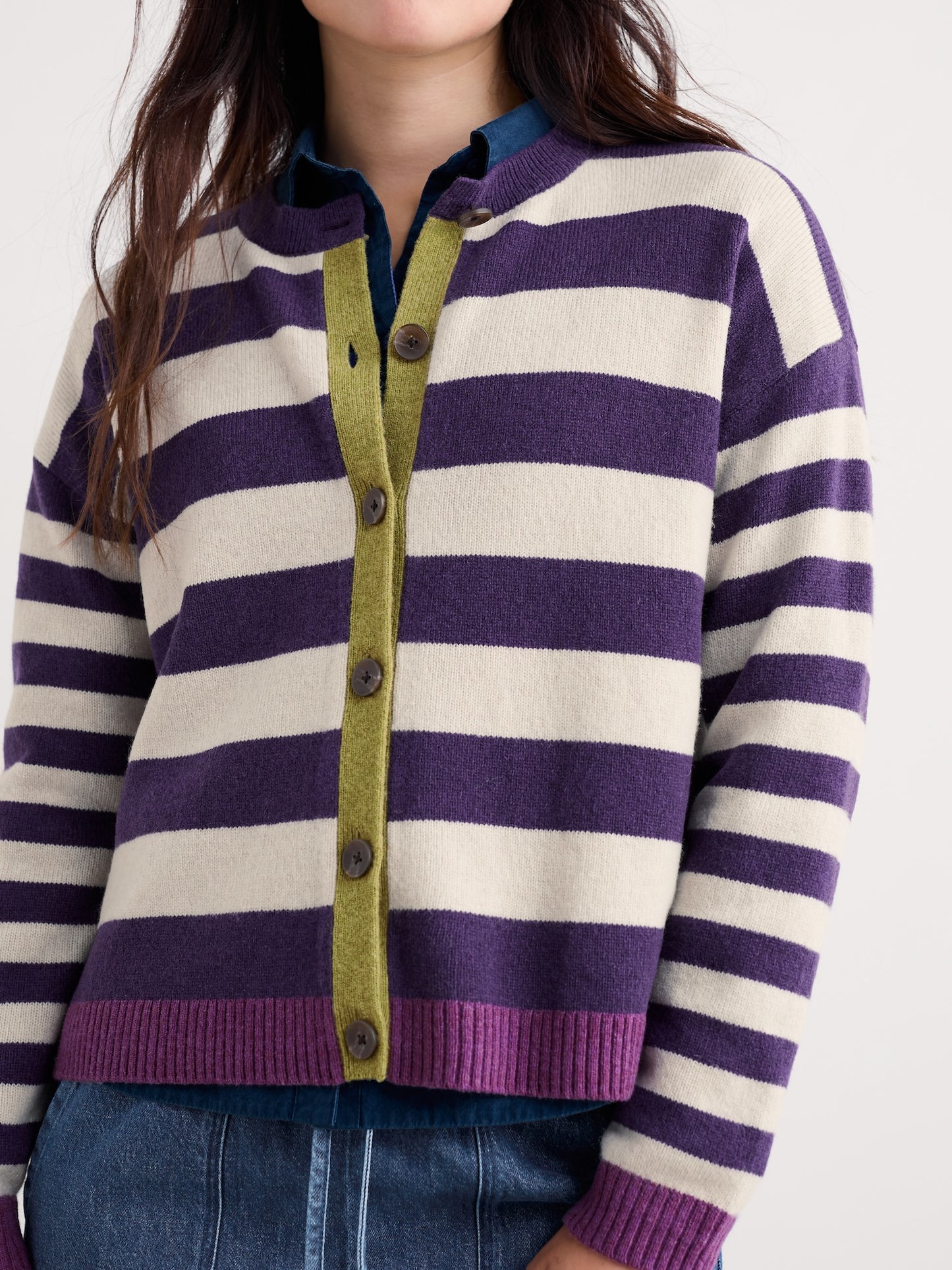 Pinwell Striped Cardigan