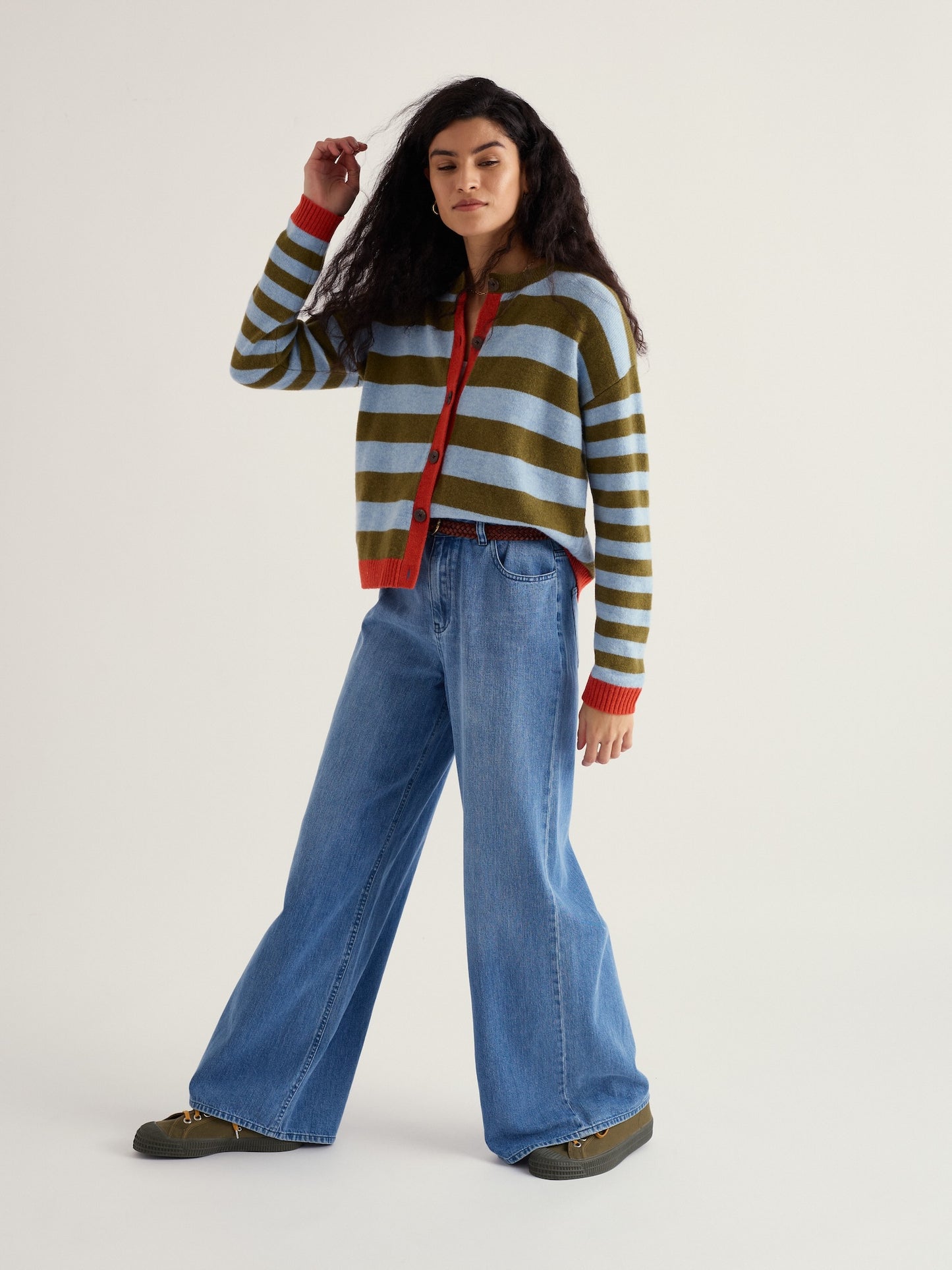 Pinwell Striped Cardigan