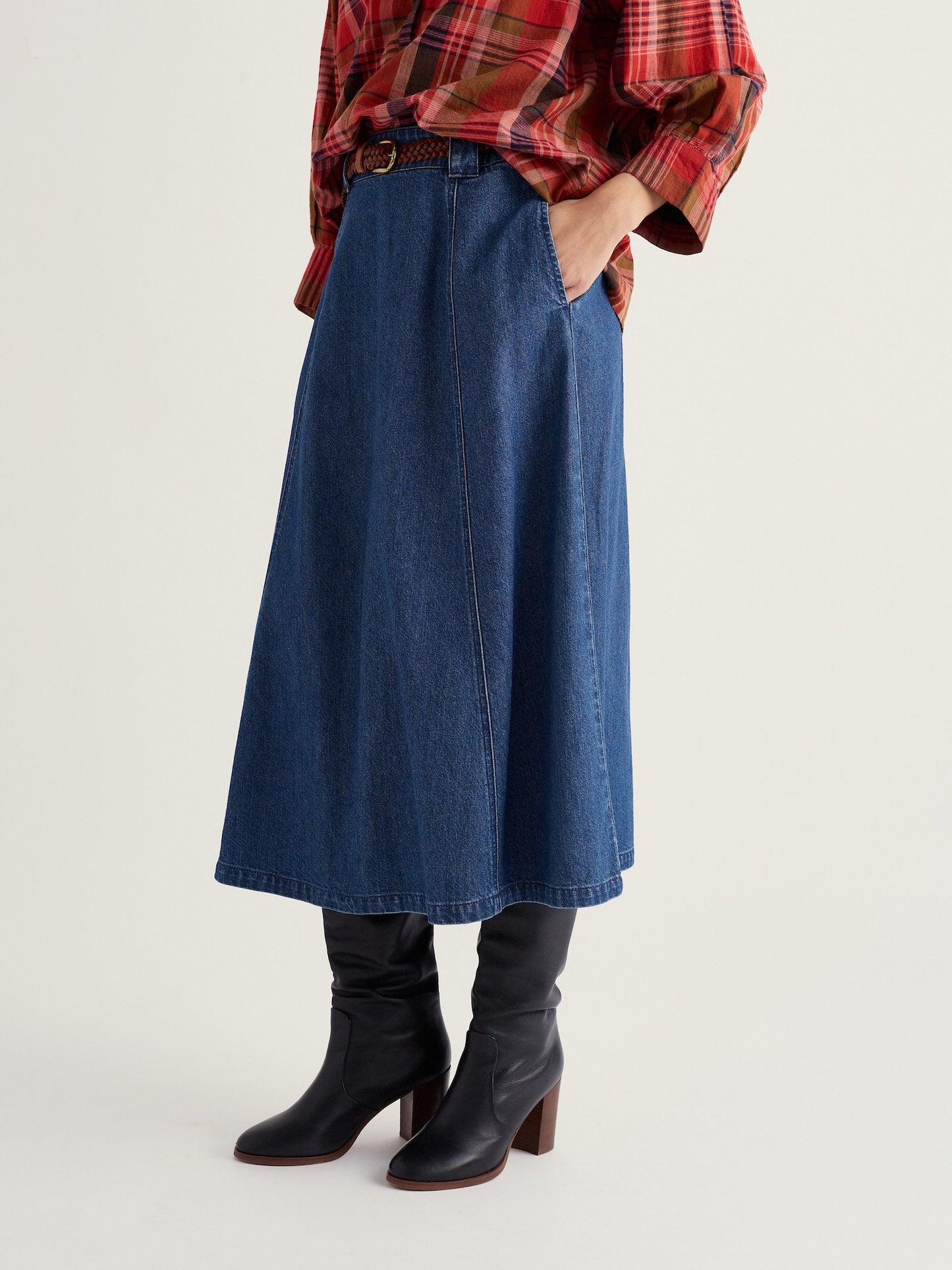 Restharrow Denim Skirt