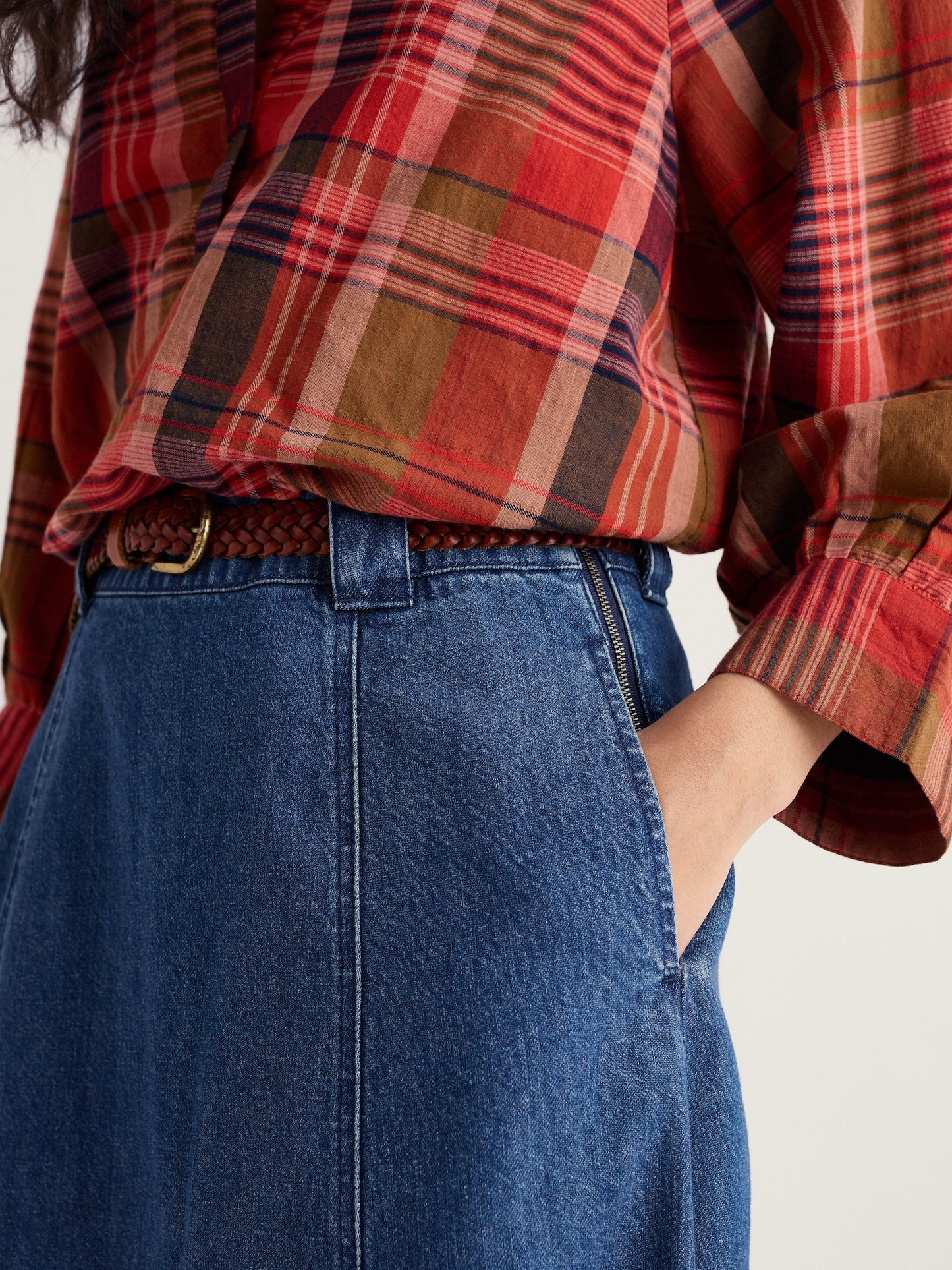 Restharrow Denim Skirt