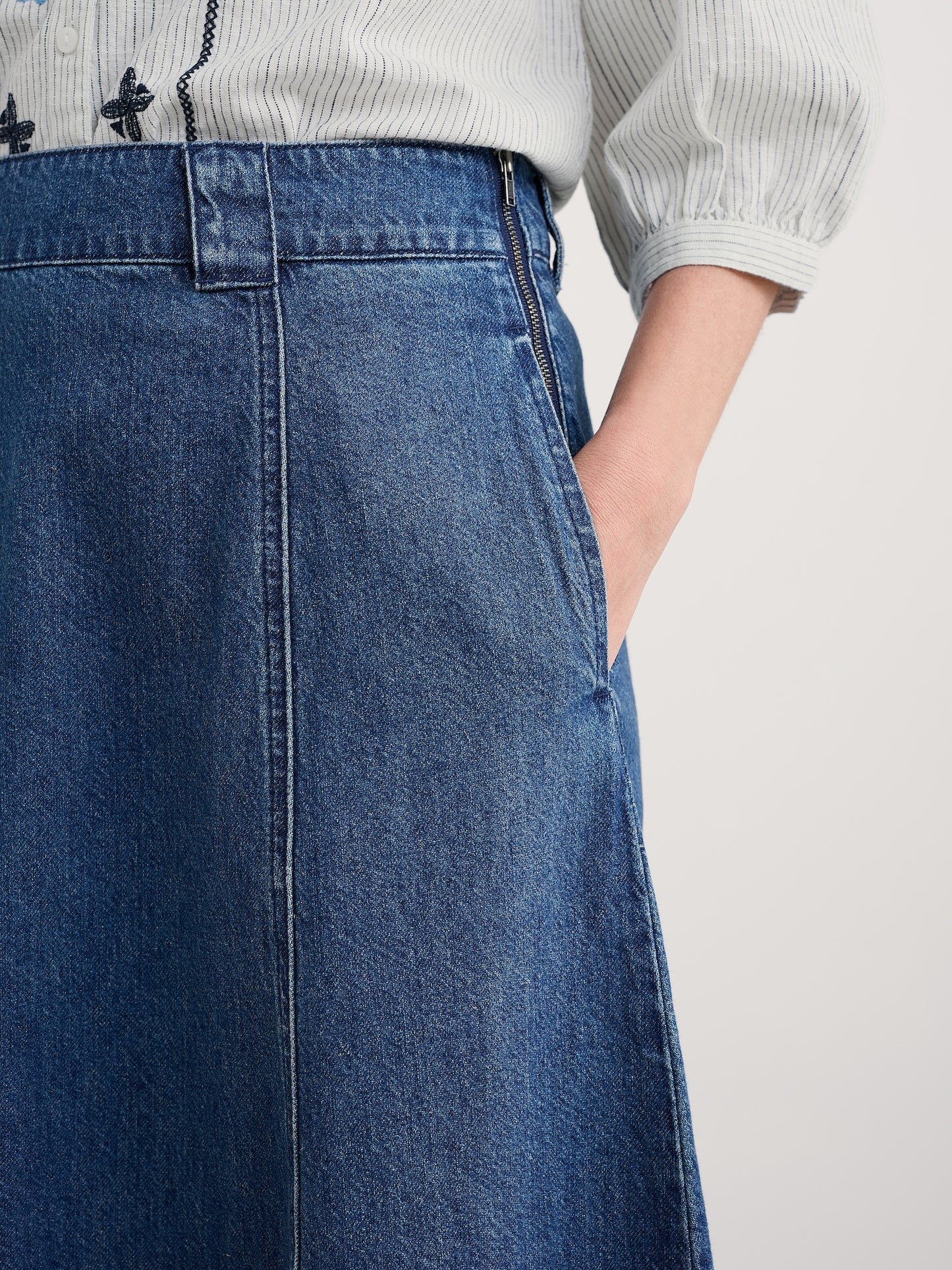 Restharrow Denim Skirt