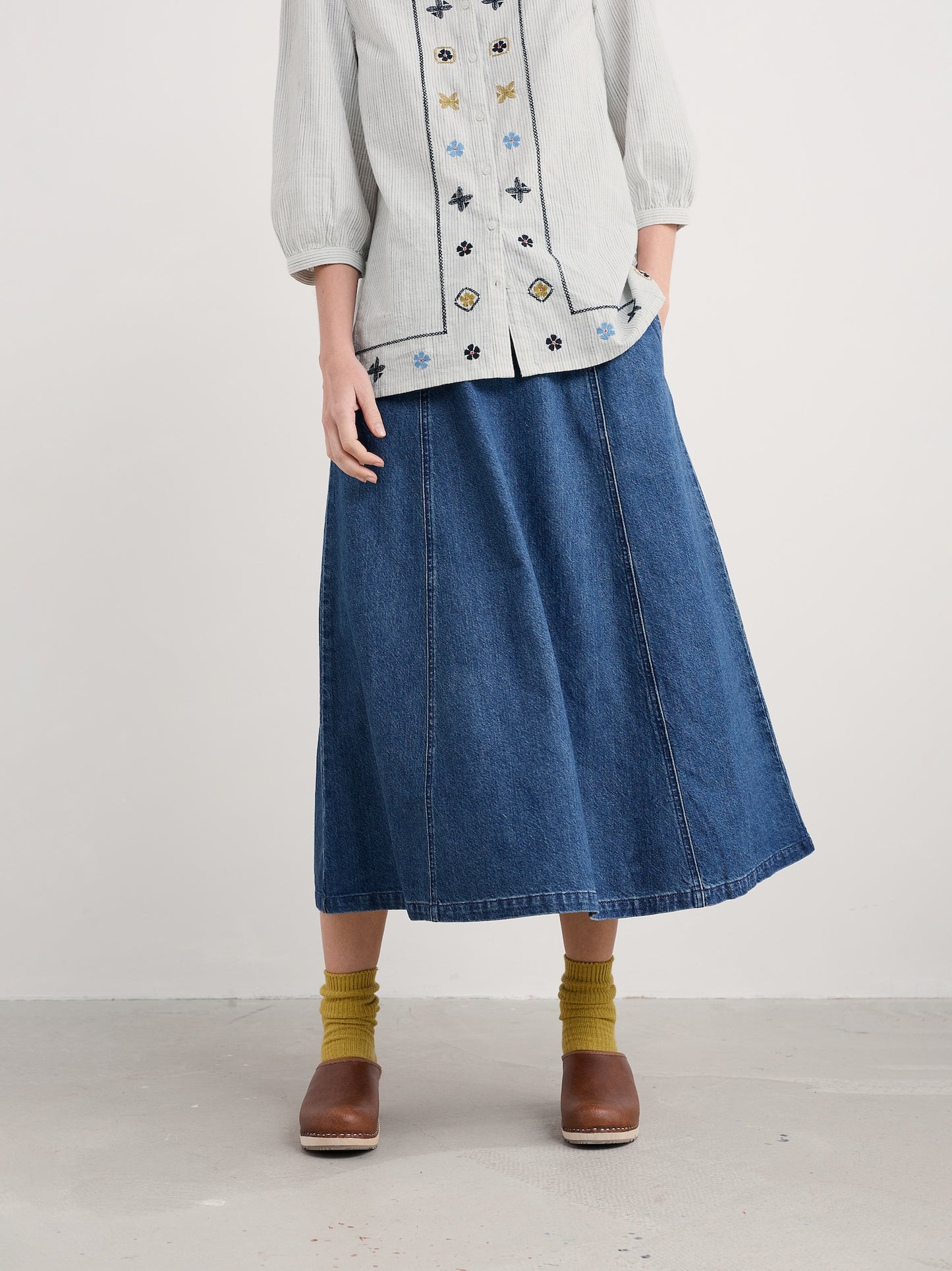 Restharrow Denim Skirt