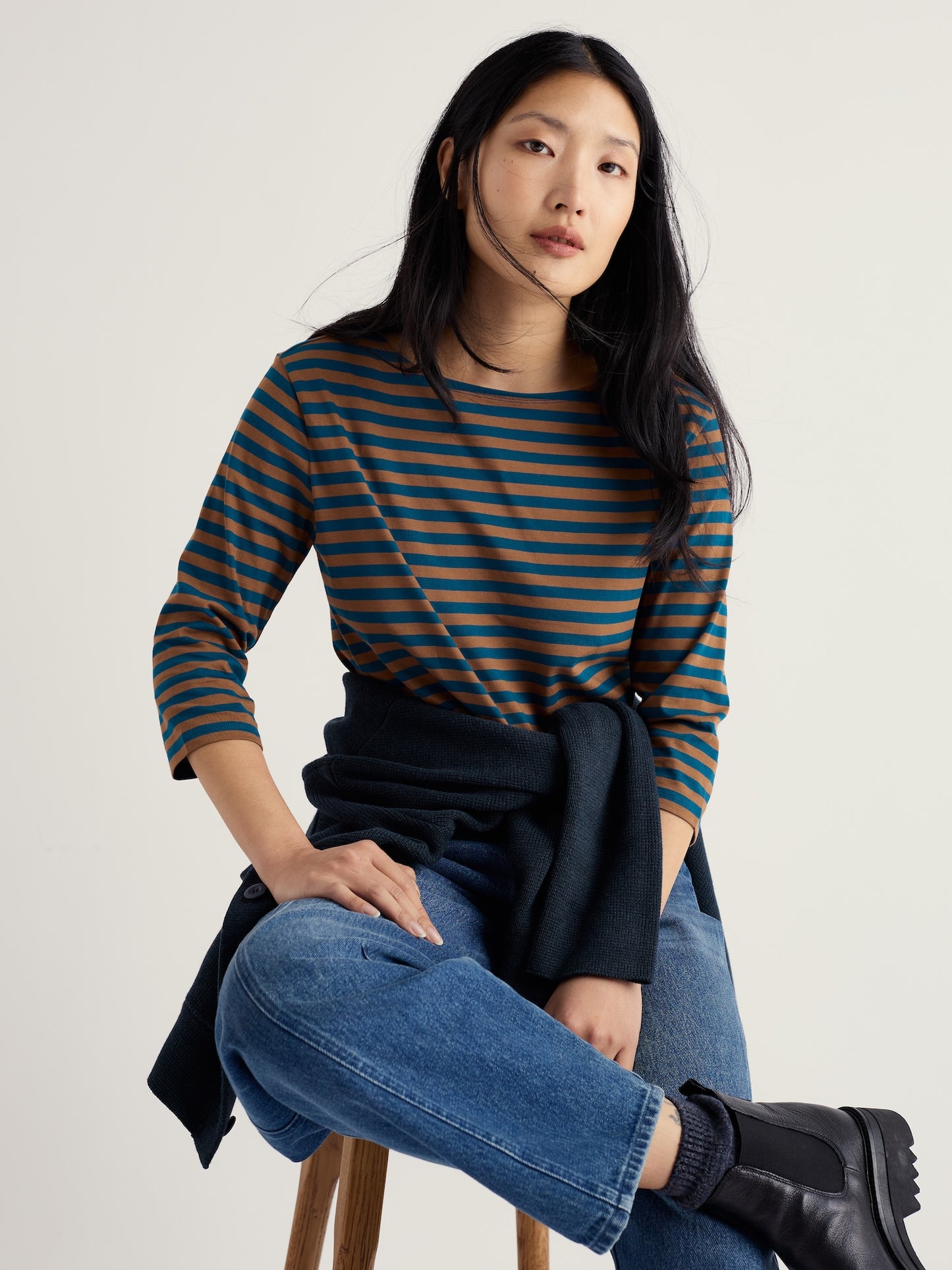 Sailor 3/4 Sleeve Top