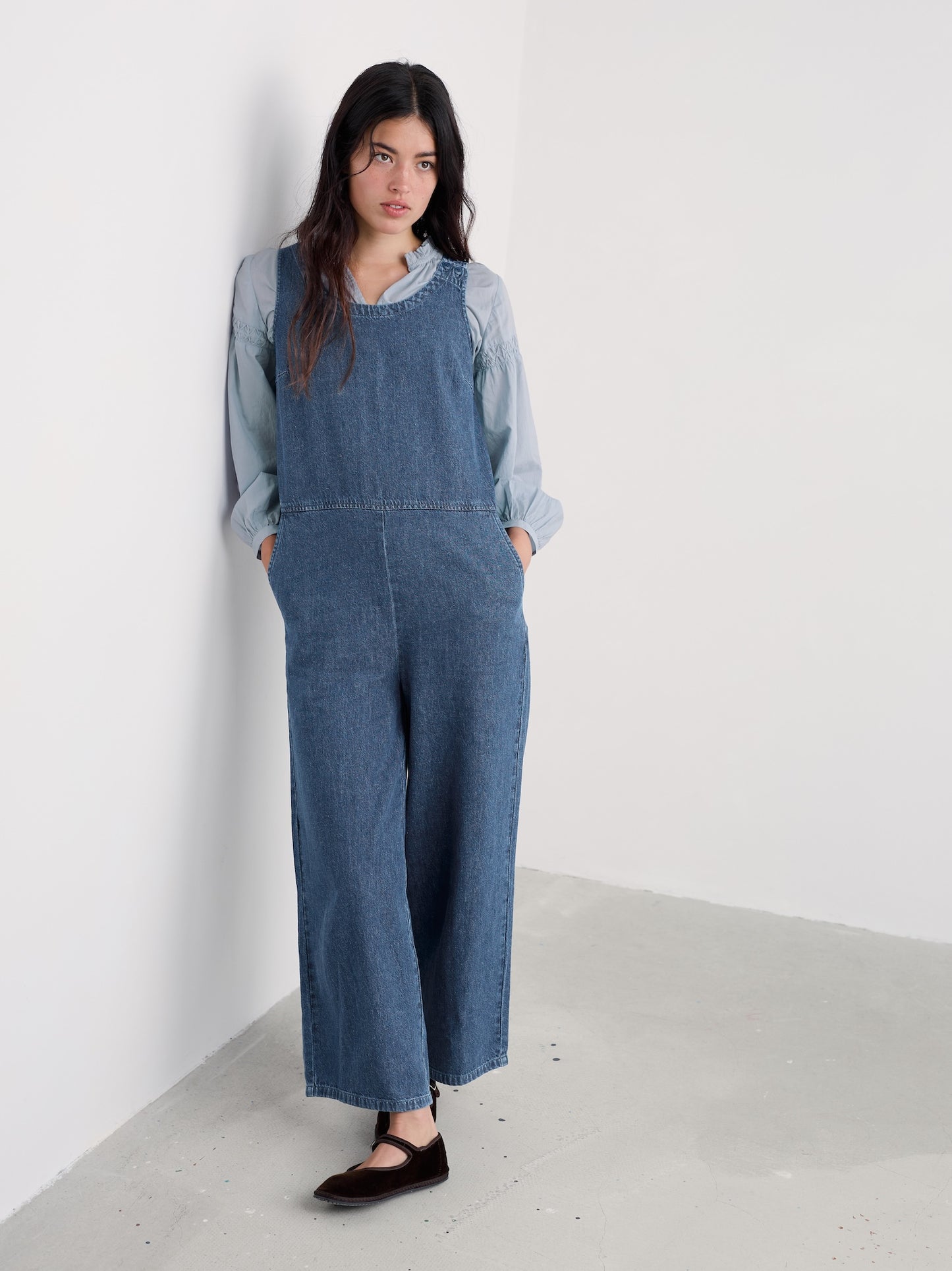 Salt Air Denim Jumpsuit