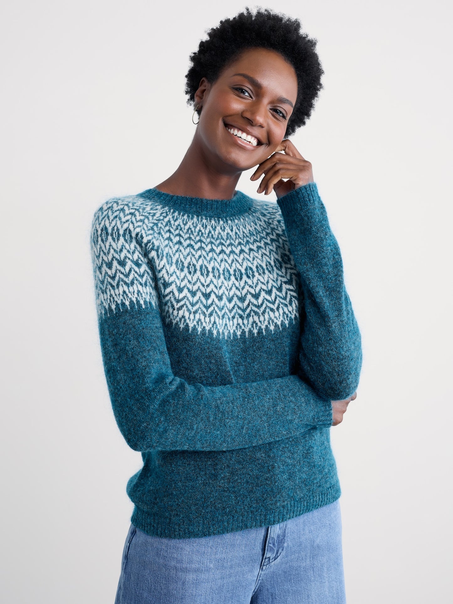 Spruce Frost Mohair Jumper