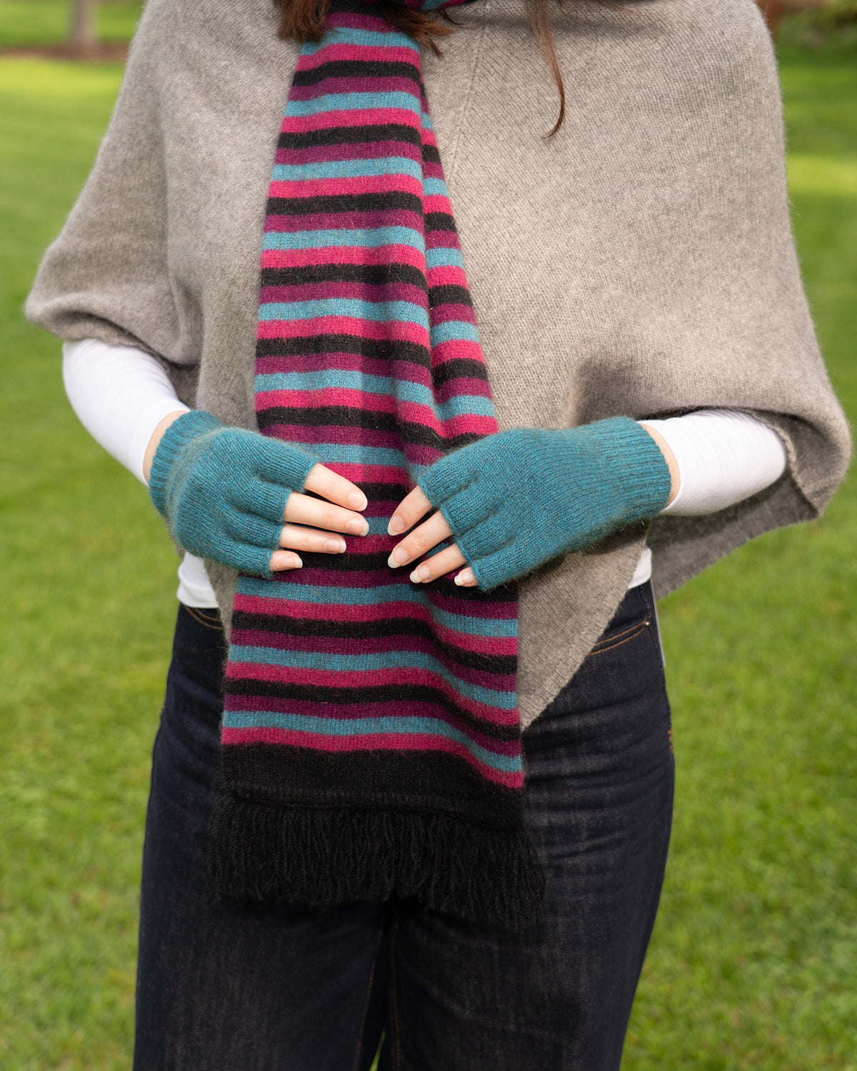 Gloves Fingerless Possum Merino