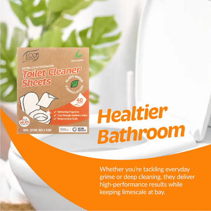 Toilet Cleaner Sheets Eucalyptus - 40 Pack