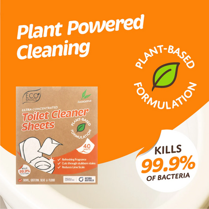 Toilet Cleaner Sheets Eucalyptus - 40 Pack