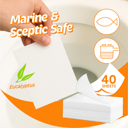 Toilet Cleaner Sheets Eucalyptus - 40 Pack