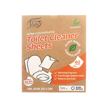 Toilet Cleaner Sheets Eucalyptus - 40 Pack
