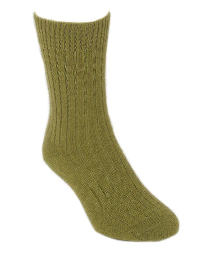 Socks Possum Merino Ribbed Socks Lothlorian Olive S 