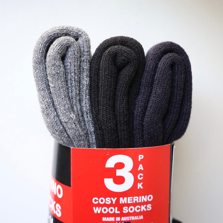 Socks Merino Australian Made 3 Pk Earth to Life