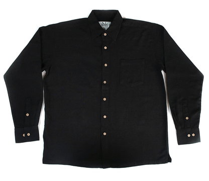 Shirt Men's Bamboo Long Sleeve Black General Kingston Grange S 