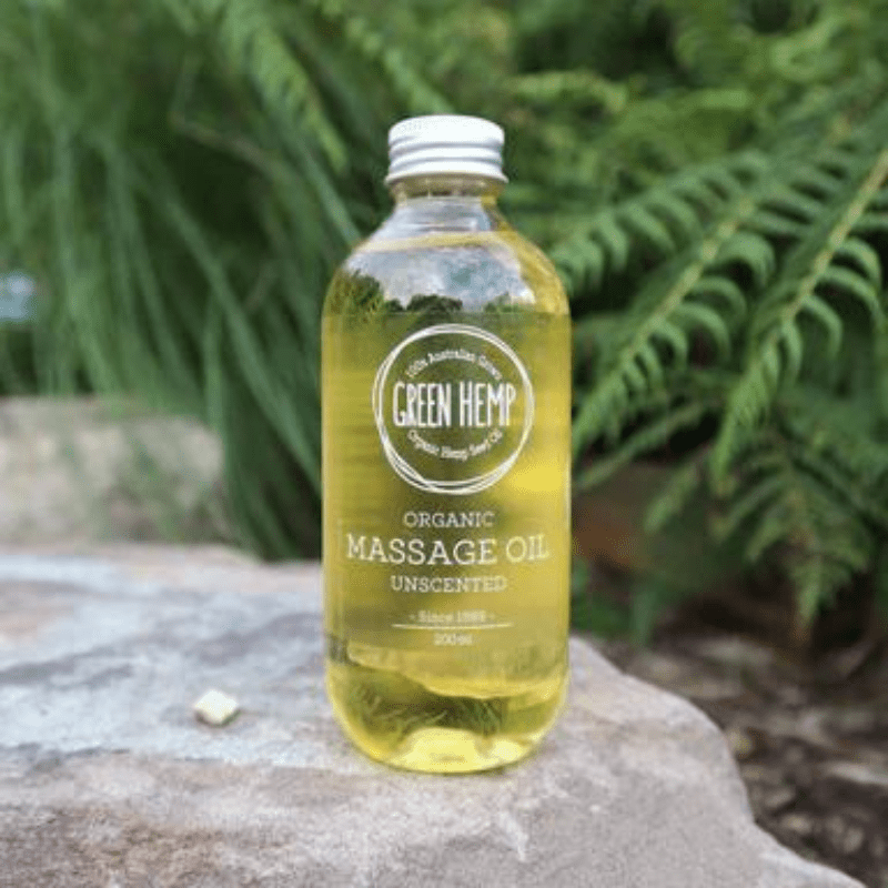 Hemp Massage Oil Unscented 200ml Health Green Hemp 