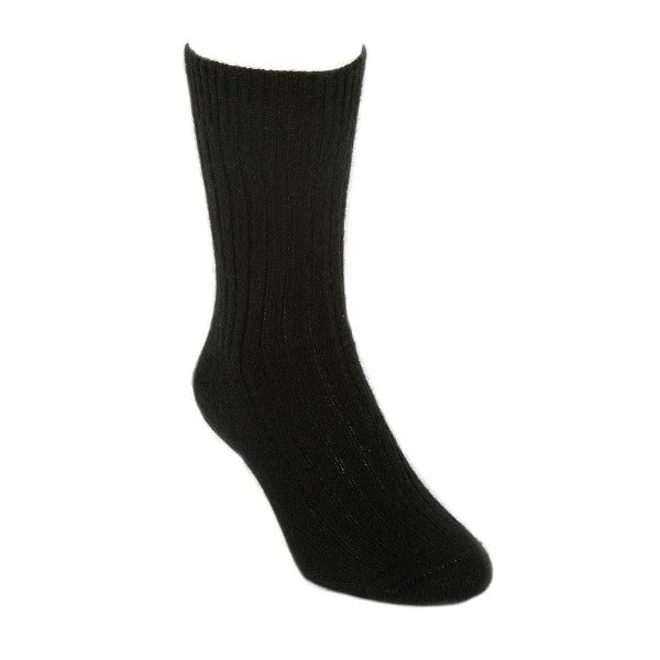 Socks Possum Merino Ribbed Socks Lothlorian Black M 