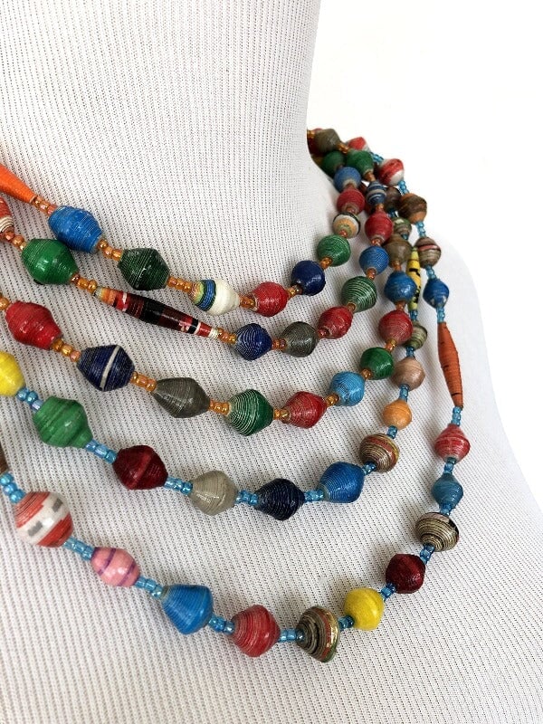 Necklace Multicoloured Fair Trade General Afri Beads 