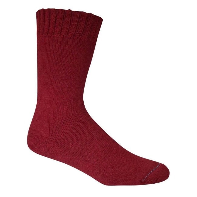 Socks Bamboo Extra Thick General Bamboo Textiles M4-6 W6-8 Burnt Red 