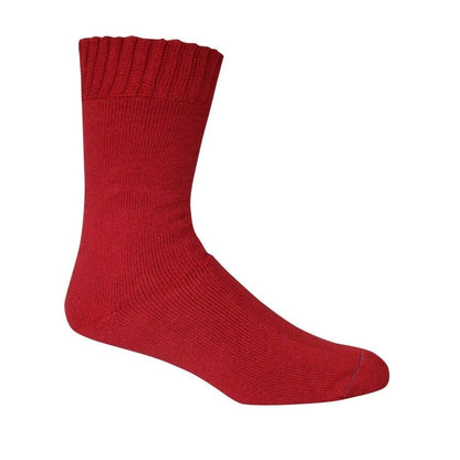 Socks Bamboo Extra Thick General Bamboo Textiles M4-6 W6-8 Fire Red 