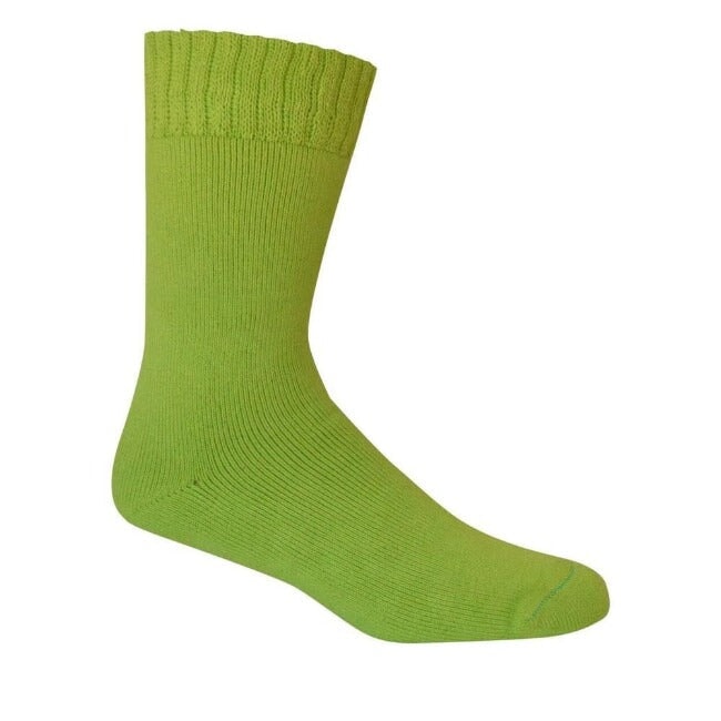 Socks Bamboo Extra Thick HiVisLime General Bamboo Textiles M4-6 W6-8 HiVisLime 