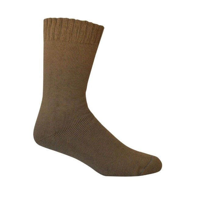 Socks Bamboo Extra Thick General Bamboo Textiles M4-6 W6-8 Tan 