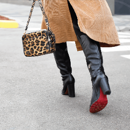 Bamboo knee top high boots