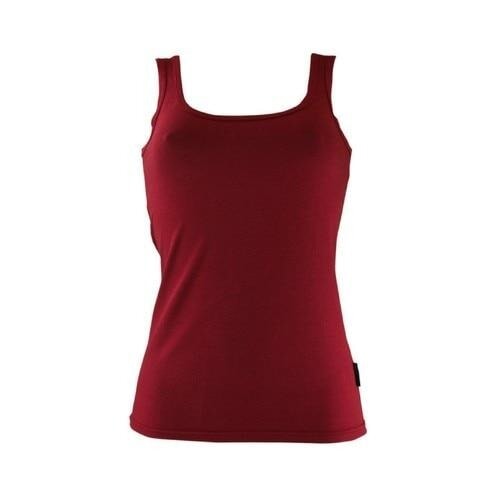 Bamboo Singlets - Womens General Bamboo Textiles 10 Burnt Red 